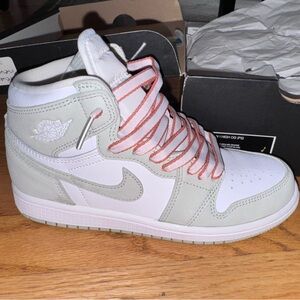 Nike Women's High-Top Sneakers - White and Gray